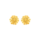 22K Gold Blossom Stud Earrings